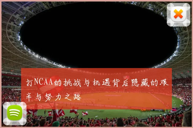 打NCAA的挑战与机遇背后隐藏的艰辛与努力之路